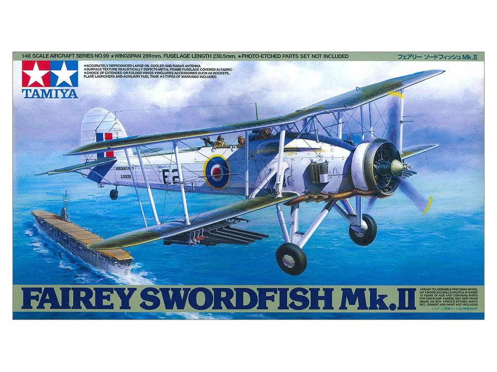 Tamiya 1/48 Fairey Swordfish MK II Model Kit — official product photo 1