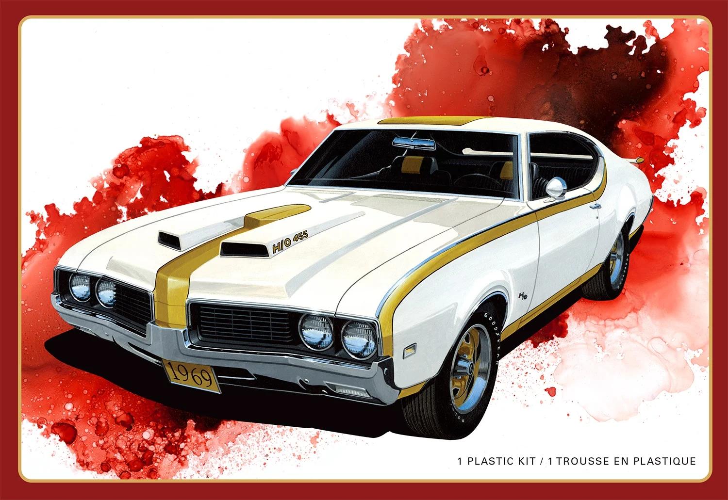 AMT 1/25 1969 Hurst Oldsmobile Cutlass Model Kit — box art