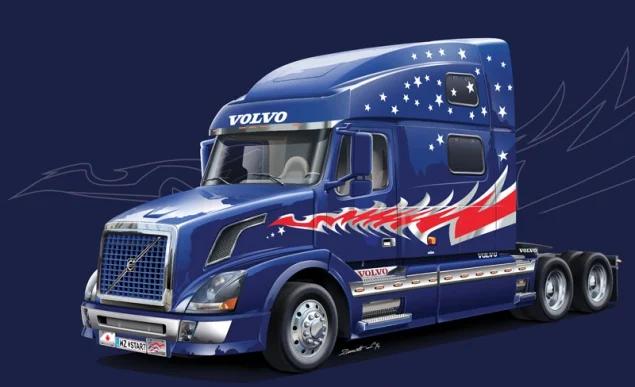 Italeri 1/24 Volvo Vn780 Tractor Cab Model Kit — box art