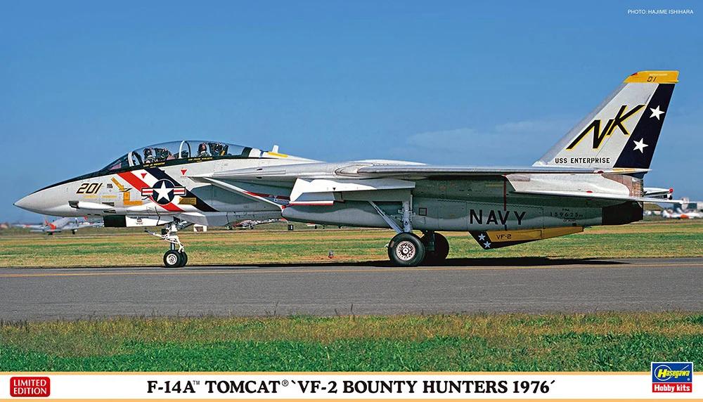 Hasegawa 1/72 F-14A Tomcat Vf2 Bounty Hunters 76 Model Kit — official product photo 1