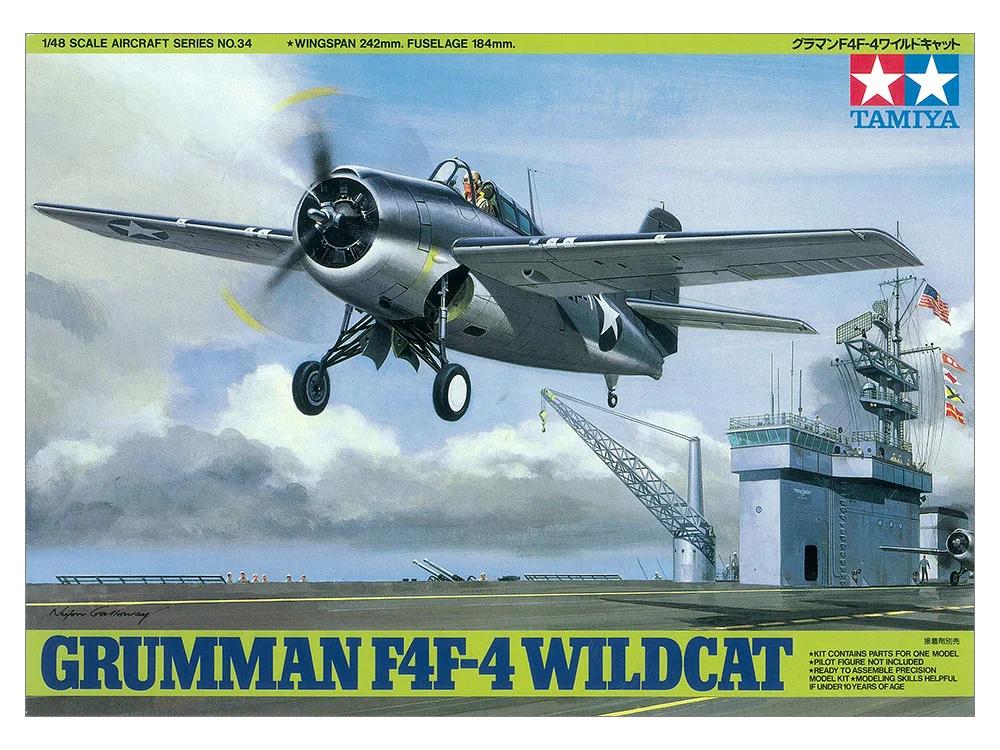 Tamiya 1/48 F4f-4 Wildcat Model Kit — official product photo 1