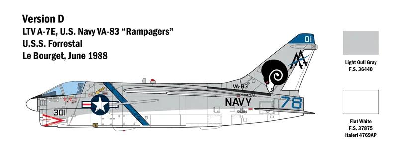 Italeri 1/48 A-7E Corsair II Model Kit — official product photo 6