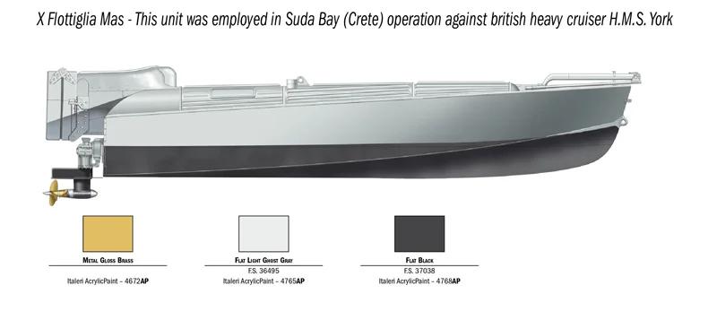 Italeri 1/35 M T M Barchino W Crew Model Kit — official product photo 3