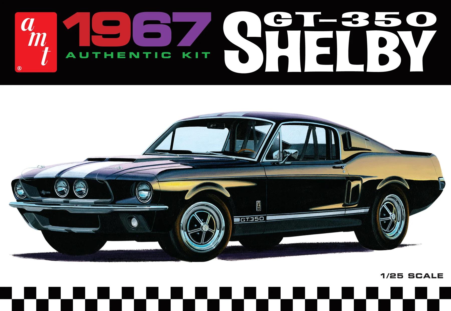 AMT 1/25 67 Shelby Gt350 White Model Kit — official product photo 1