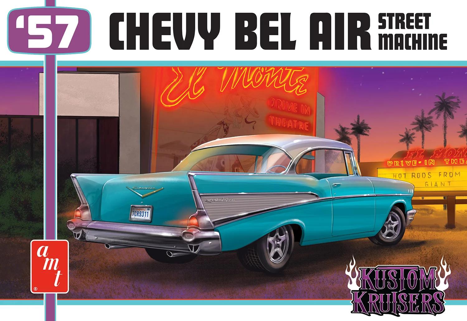AMT 1/25 1957 Chevy Bel Air Street Machine Model Kit — box art