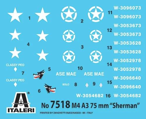 Italeri 1/72 Sherman M4 A32 Pk Model Kit — official product photo 2
