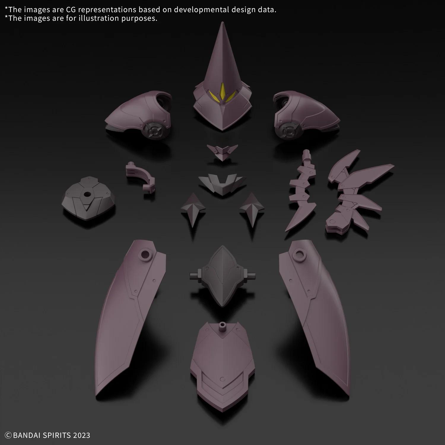 Bandai 1/144 30MF Rosan Sorcerer Class Up Armor Model Kit — official product photo 1