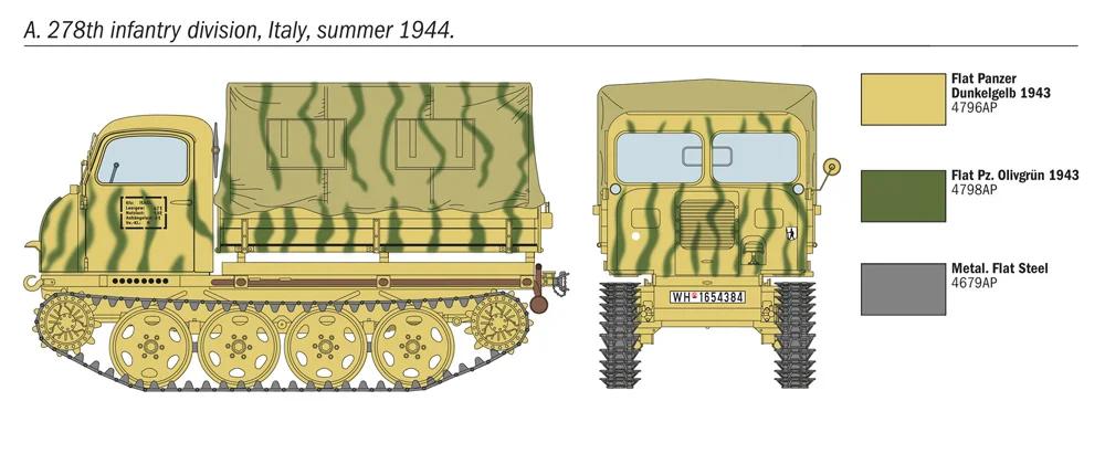 Italeri German Steyr Rso 01 Tractor 35 Model Kit — official product photo 4