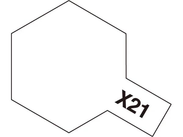 Tamiya X-21 Flat Base Mini Model Kit — official product photo 1