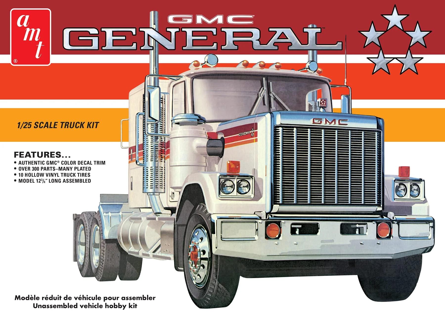 AMT 1/25 76 Gmc General Semi Tractor Model Kit — box art