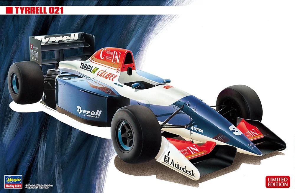 Hasegawa 1/24 Tyrrell 021 Model Kit — official product photo 1