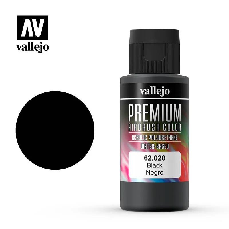 Vallejo Premium Color Black 60ml 1pc — product photo