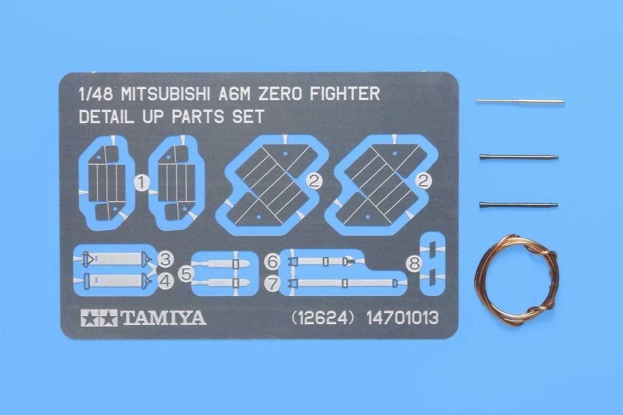 Tamiya 1/48 A6m Zero Detail Parts Set Model Kit — official product photo 2
