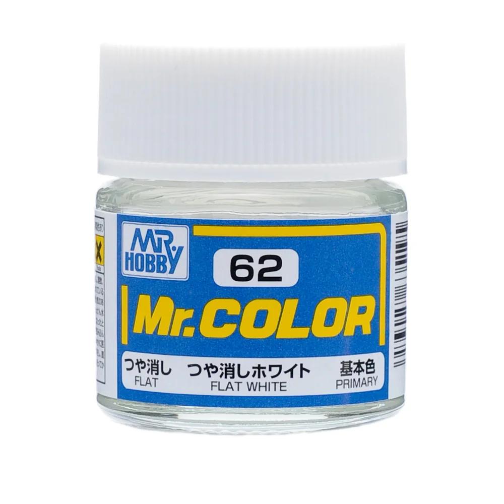 Mr. Hobby Mr. Color Flat White (C62) 10 ml — official product photo 1