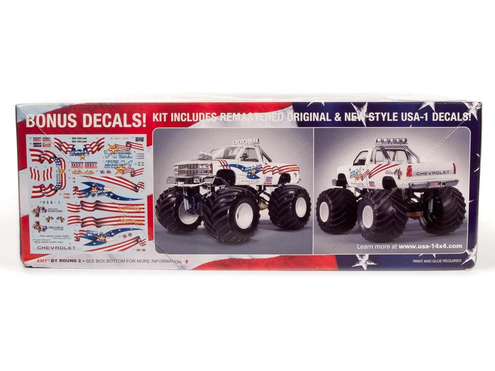 AMT 1/25 USA-1 Chevy Silverado Monster Truck Model Kit — official product photo 2
