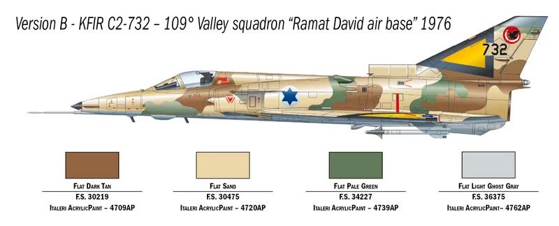 Italeri 1/72 Kfir C 2 C 7 Model Kit — official product photo 5