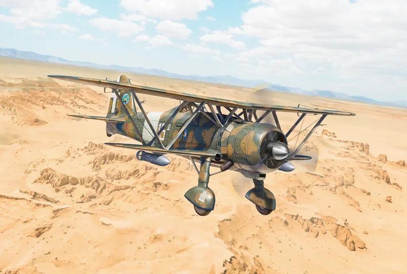 Italeri 1/48 Fiat Cr 42 Falco Assault Nf Model Kit — official product photo 1