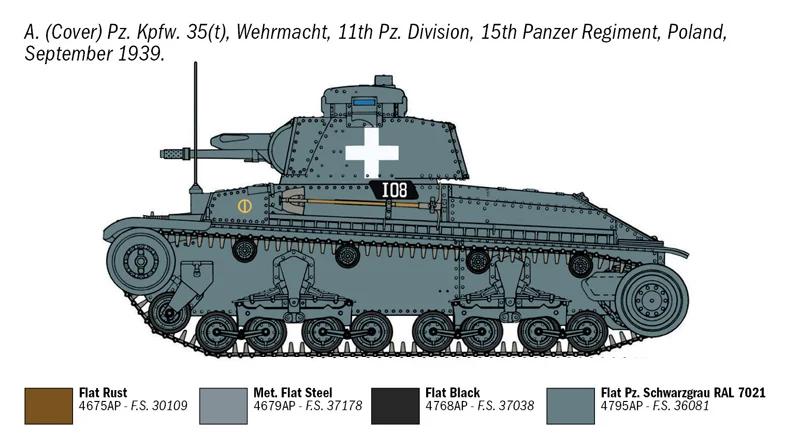 Italeri 1/72 Panzerkampfwagen 35t Model Kit — official product photo 3