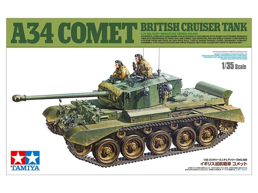 Tamiya 1/35 British Cruiser A34 Comet Tank Model Kit — box art