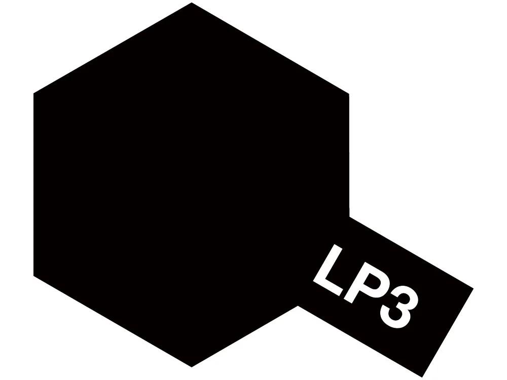 Tamiya LP-3 Lacquer Flat Black — official product photo 1