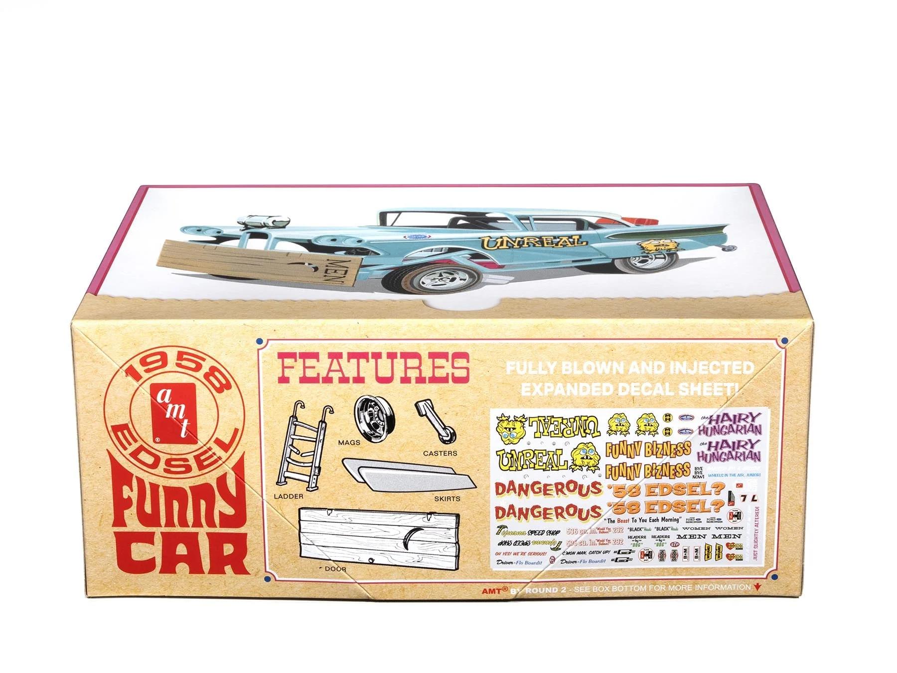 AMT 1/25 1958 Edsel Awb Funnycar Unreal Model Kit — official product photo 3