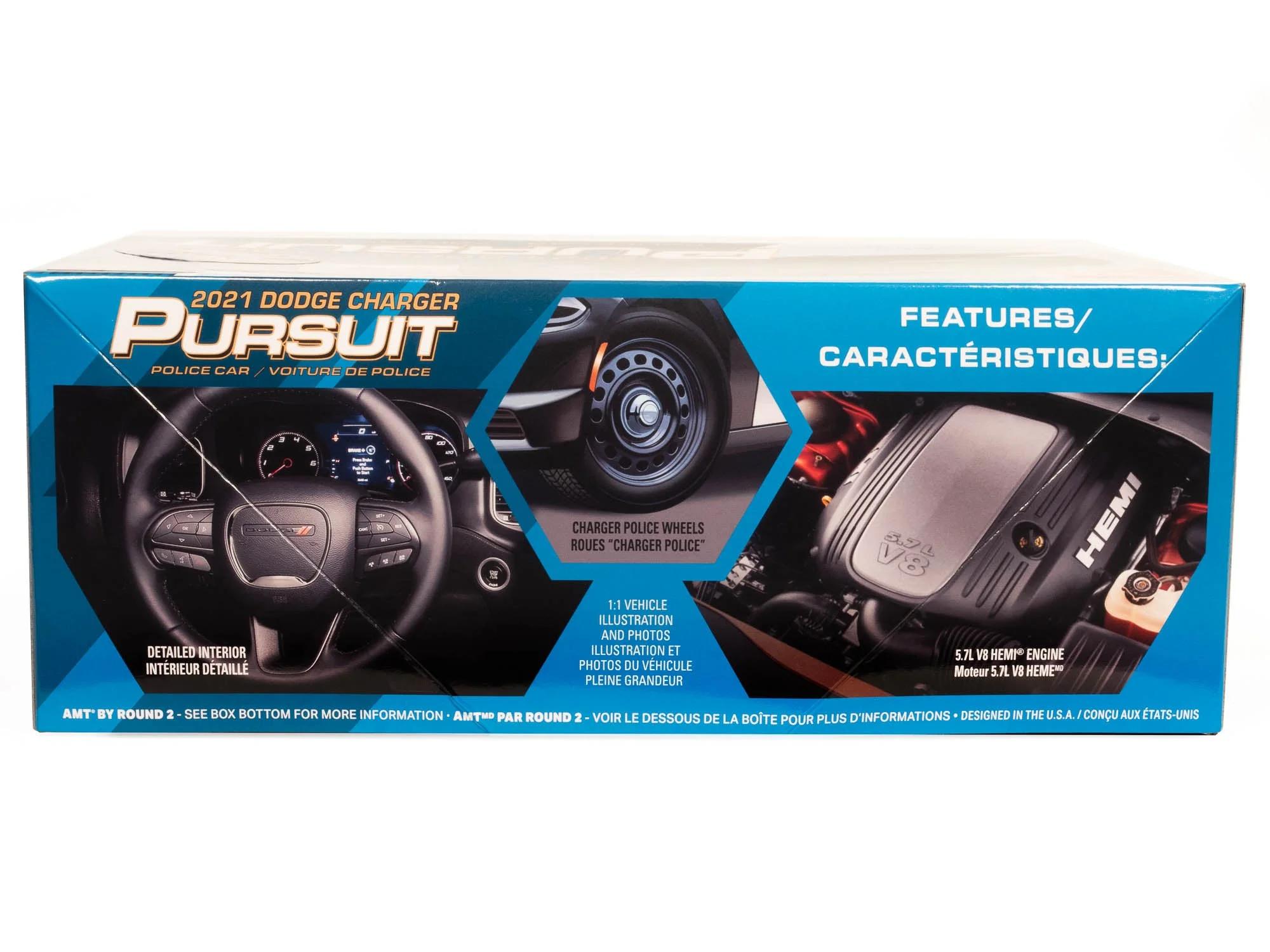 AMT 1/25 21 Dodge Charger Police Pursuit Model Kit — official product photo 2