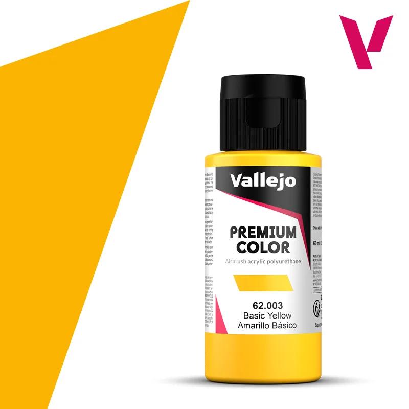 Vallejo Premium Color Basic Yellow 60ml — product photo