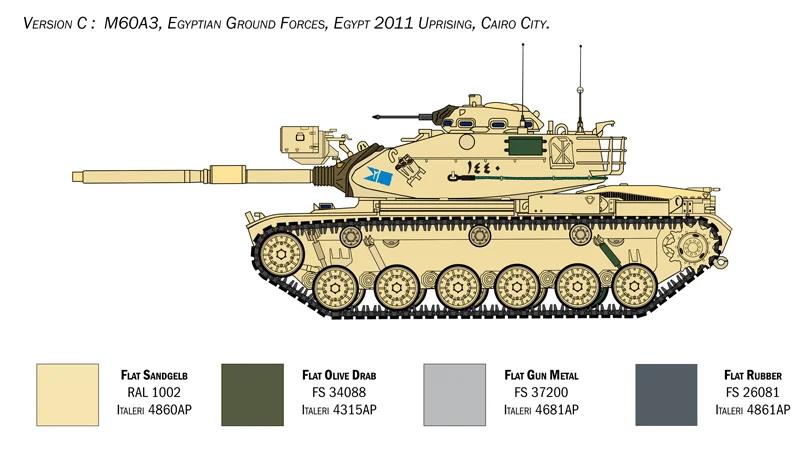 Italeri 1/35 M60a-3 Mbt Model Kit — official product photo 6