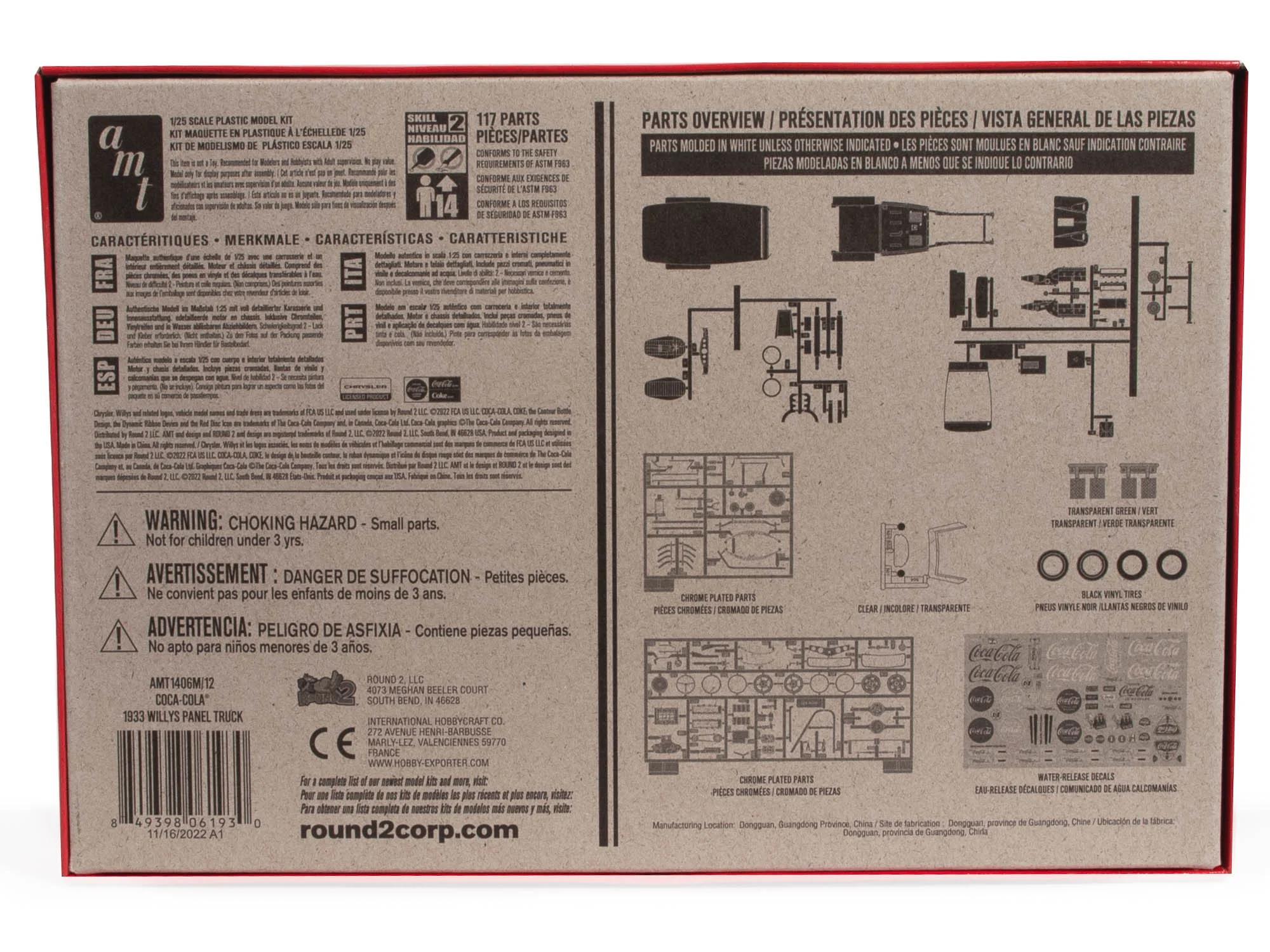AMT 1/25 33 Willys Panel Coke Model Kit — official product photo 2
