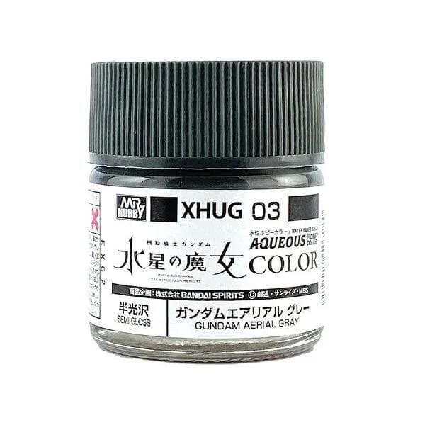 Mr. Hobby XHUG03 Aqueous Gundam Color Gundam AERIAL Gray 10ml — product photo