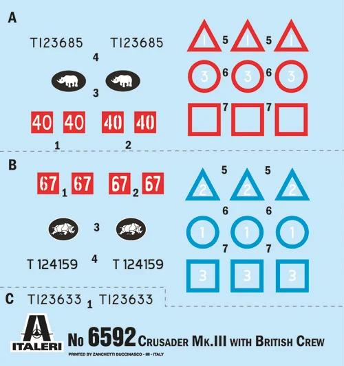 Italeri Crusader MK III W British Tank Crew1 35 Model Kit — official product photo 3