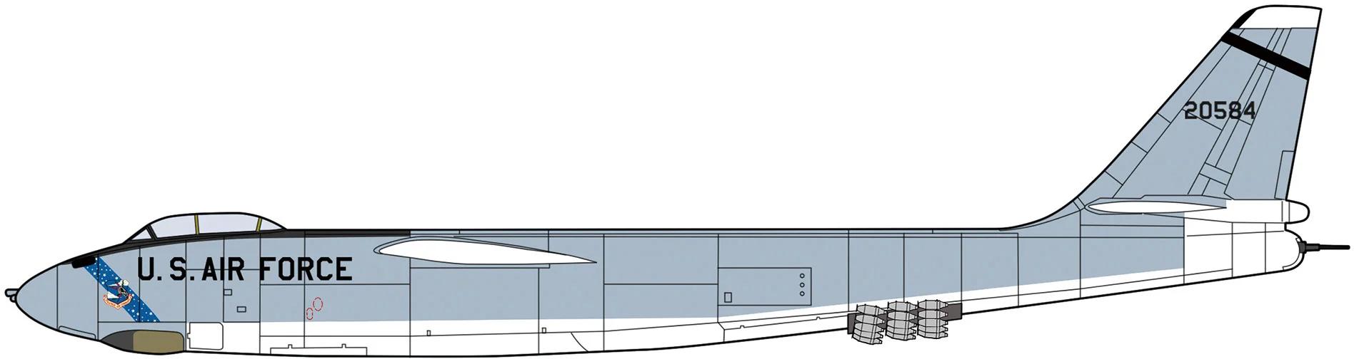 Hasegawa 1/72 B-47E W 3d Printed Rato Model Kit — box art