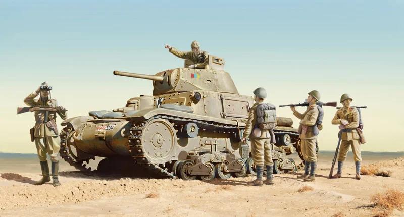 Italeri 1/35 M14 41 Med Italian Tank Model Kit — official product photo 1
