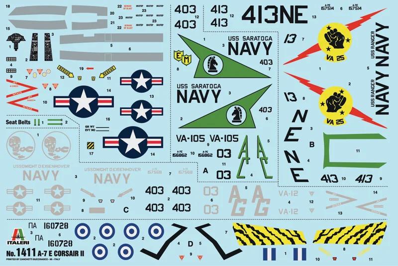 Italeri A7e Corsairii Attack Arcrft 72 Model Kit — official product photo 2