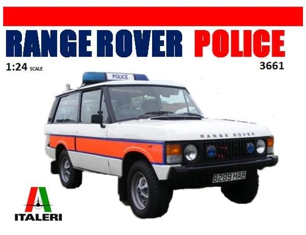 Italeri 1/24 Range Rover Police Model Kit — box art