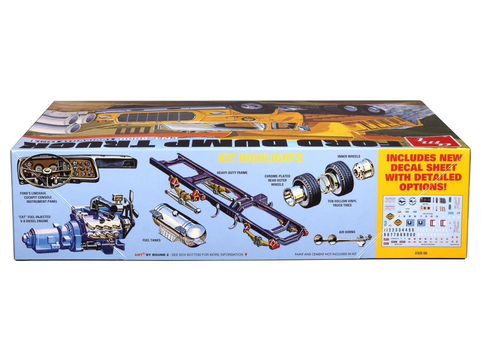 AMT 1/25 LNT-8000 Ford Louisville Dump Truck Model Kit — official product photo 3