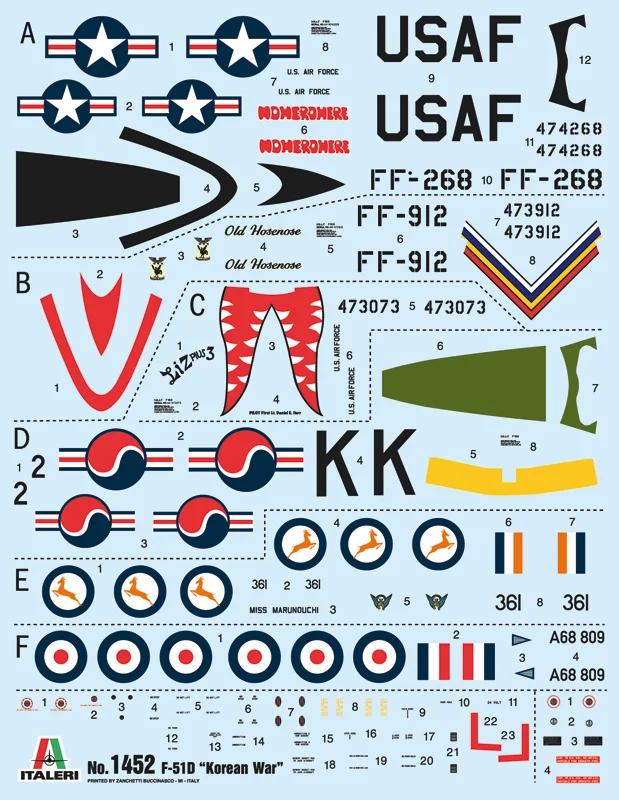 Italeri 1/72 F-51D Korean War Model Kit — official product photo 3