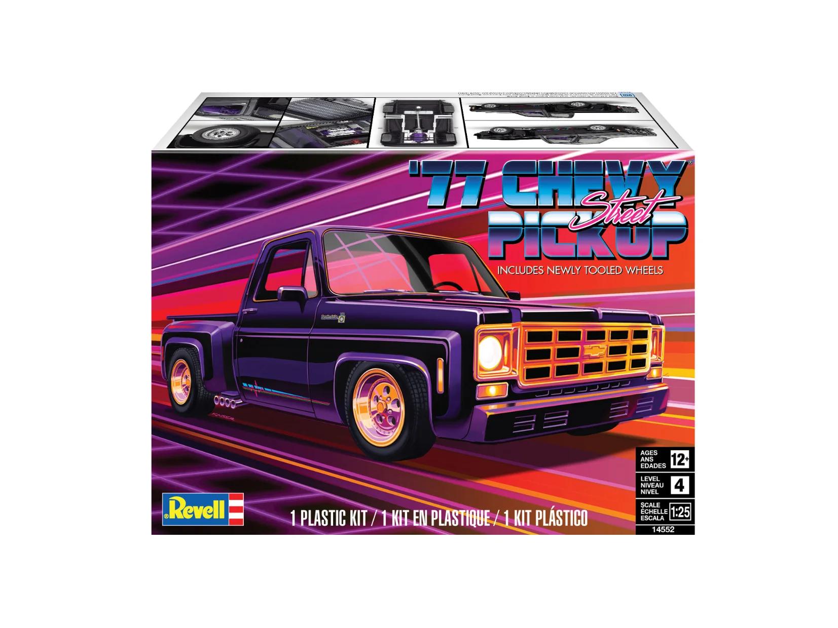 Revell 1/25 1977 Chevy Street Pickup Truck Model Kit — box art