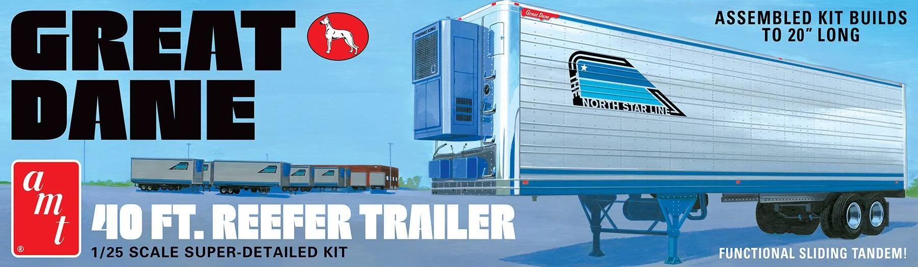 AMT Great Dane 40 Reefer Trailer Model Kit — box art