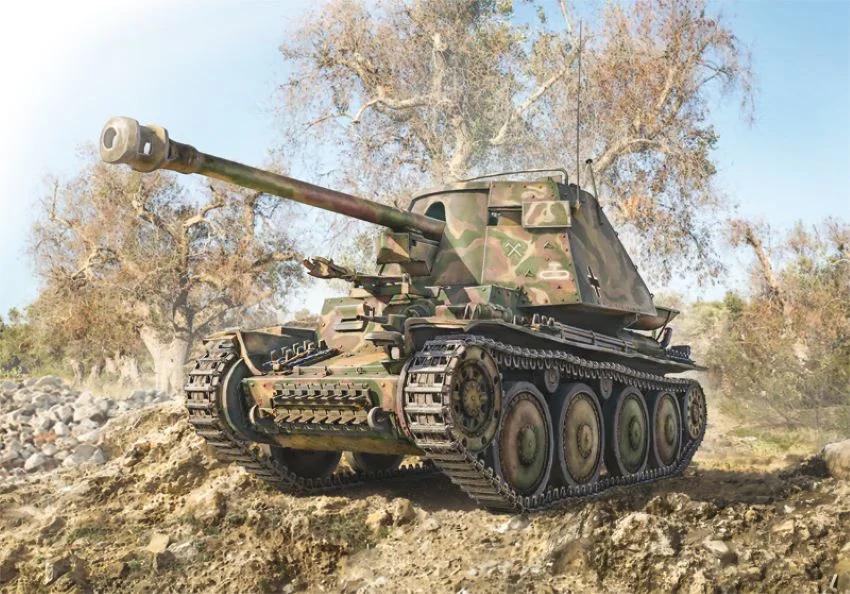 Italeri 1/35 SD Kfz 138 Marder III Ausf H Model Kit — box art
