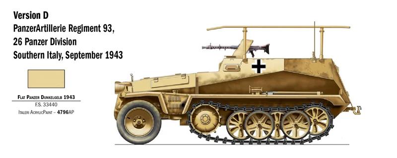 Italeri 1/72 SD Kfz 250 3 Model Kit — official product photo 4