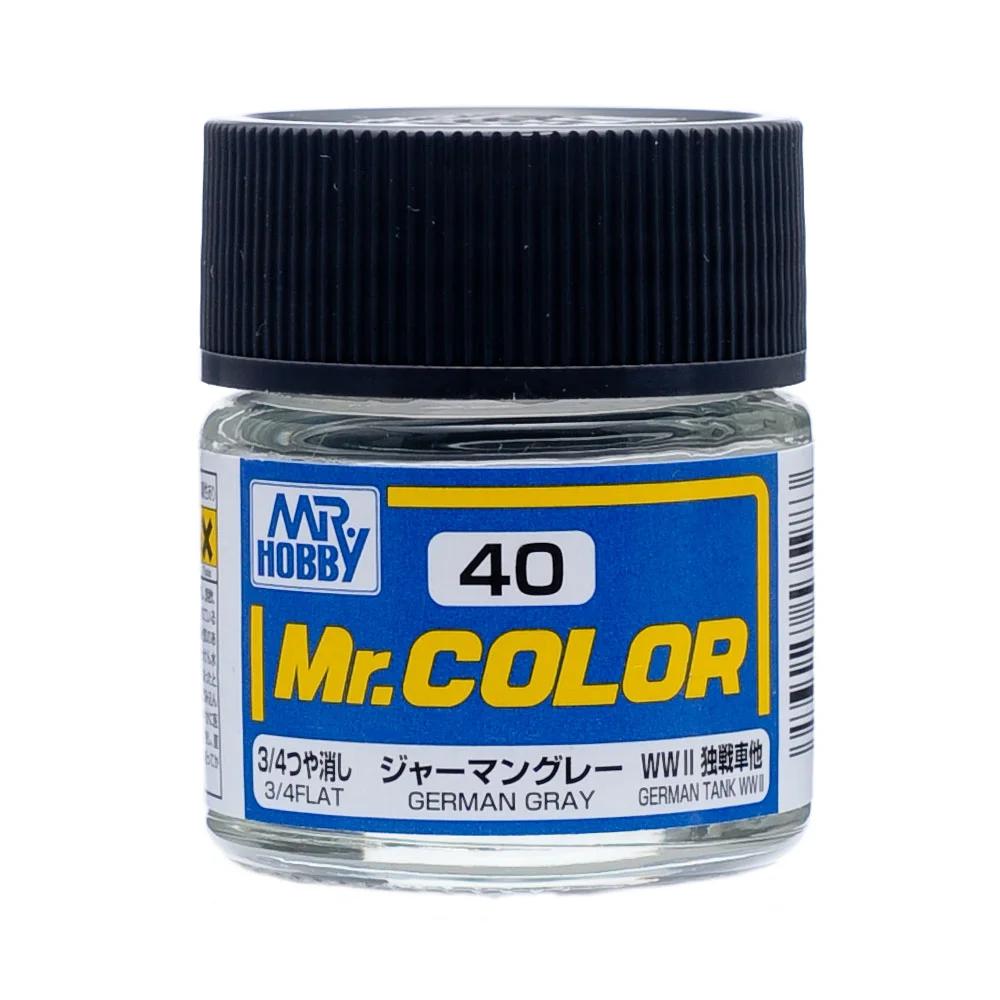 Mr. Hobby Mr. Color German Gray (C40) 10 ml — official product photo 1