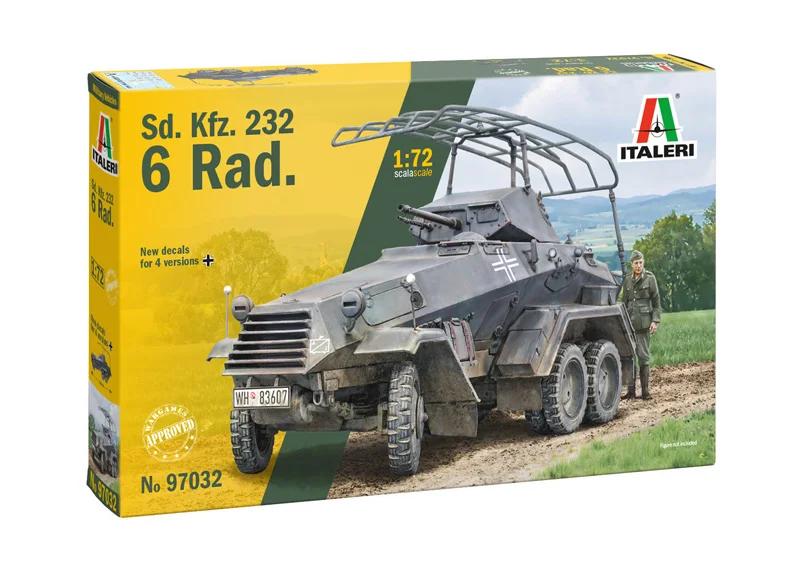 Italeri 1/72 SD Kfz 232 6 Rad Model Kit — box art