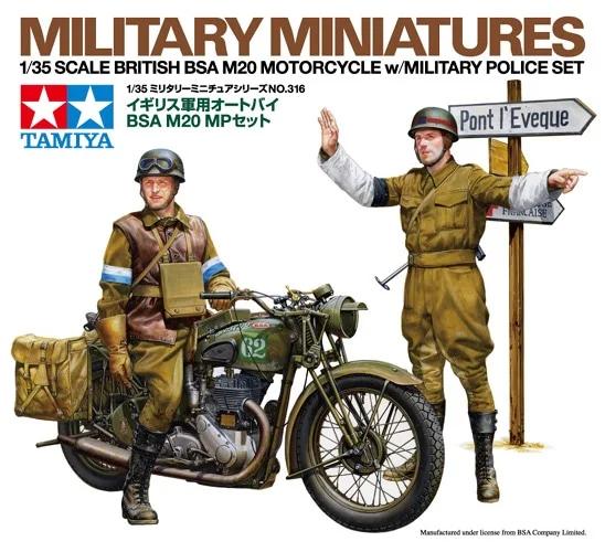 Tamiya British Bsa M20 Motorcycle1 35 Model Kit — official product photo 1