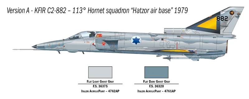Italeri 1/72 Kfir C 2 C 7 Model Kit — official product photo 4