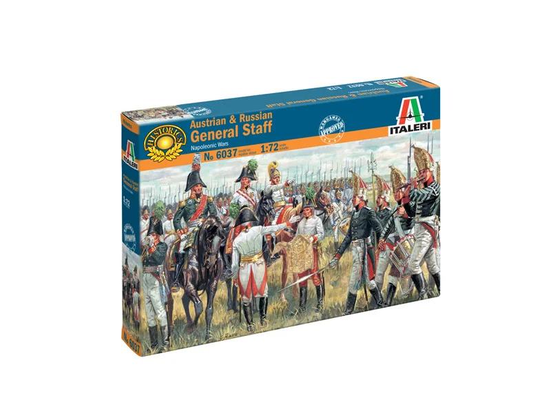 Italeri 1/72 Austrian Russian General Staff Model Kit — box art