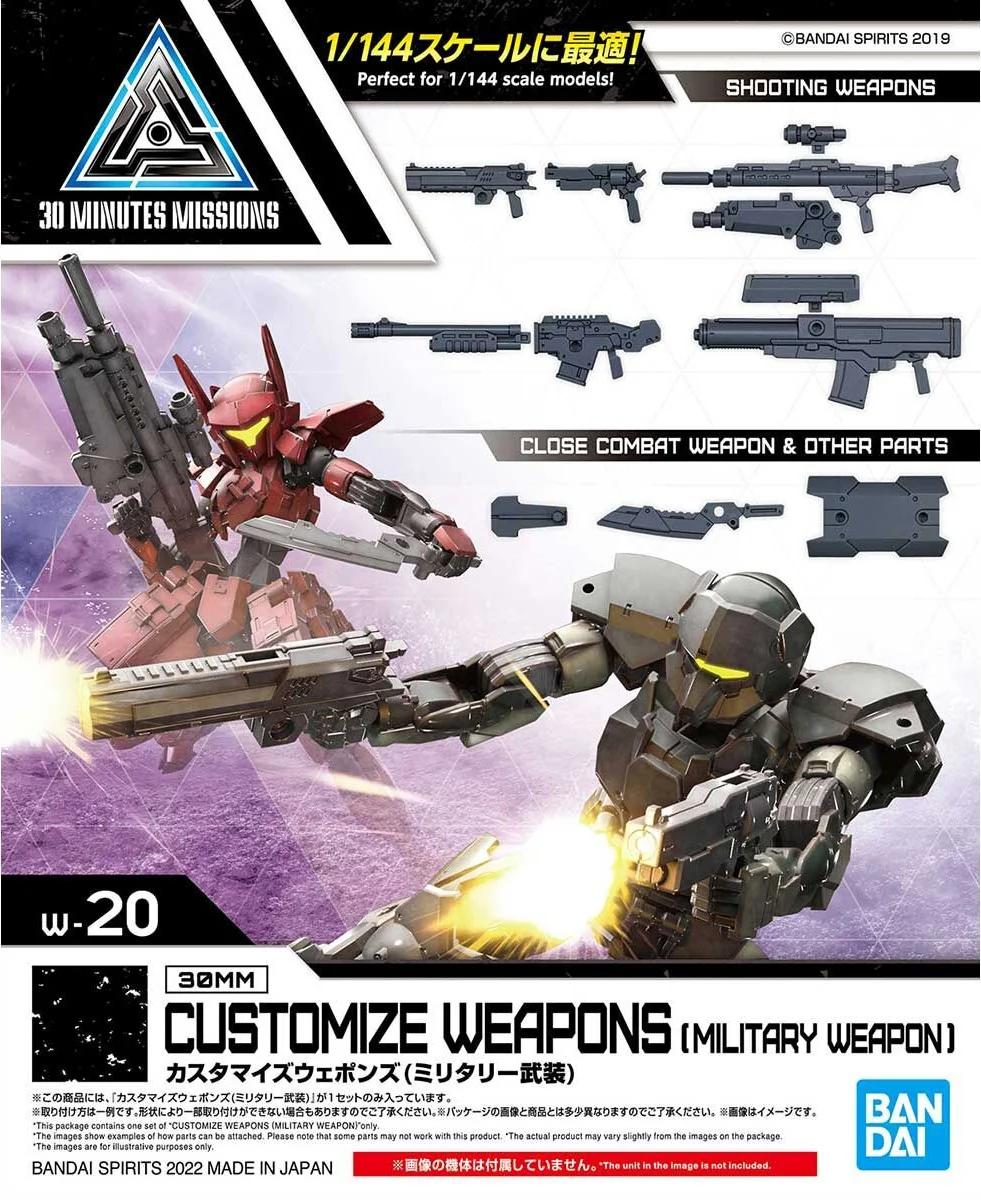 Bandai 1/144 30MM Customize Military Weapons Model Kit — product photo