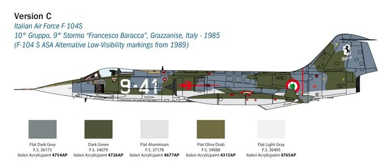 Italeri 1/32 F104g S Starfighter Model Kit — official product photo 6