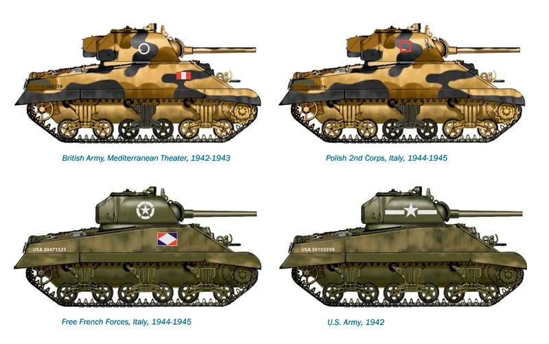 Italeri 1/72 M4a2 Sherman Iii2 Pk Model Kit — official product photo 4