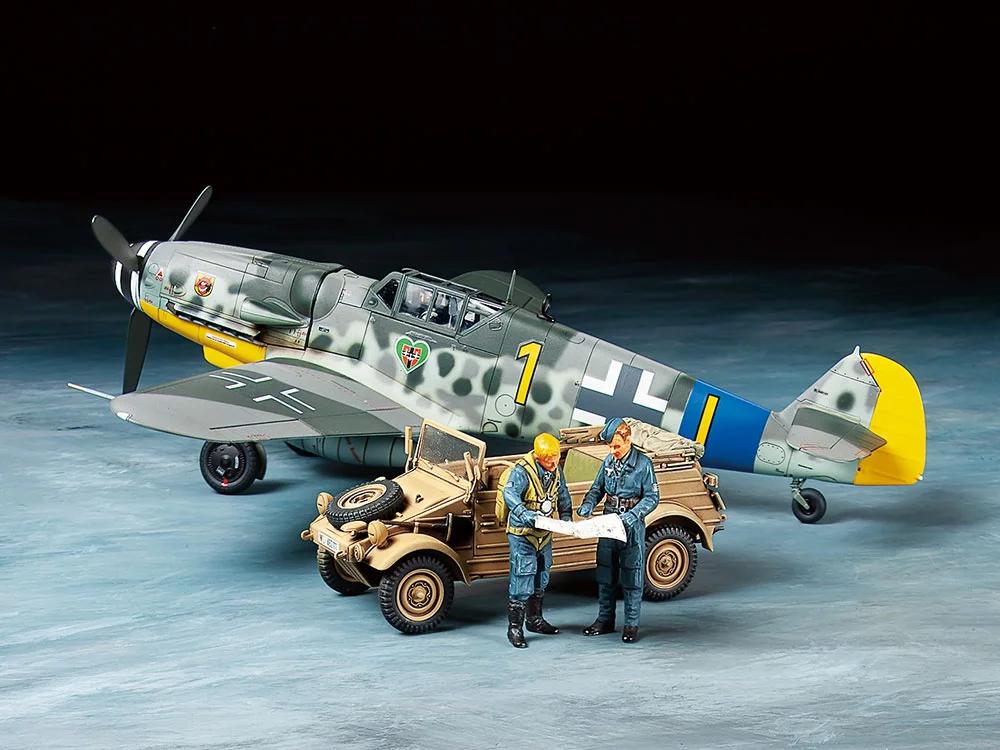 Tamiya 1/48 G-6 Messerschmitt Bf109 W Kubelwage Model Kit — official product photo 1